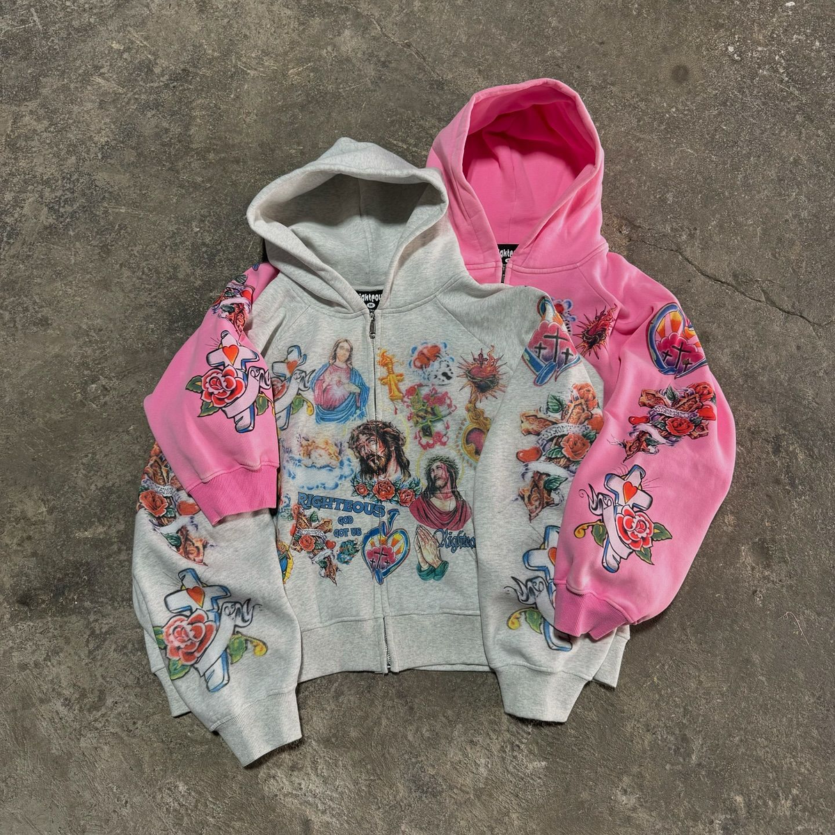 American Retro Gothic Rock Letter Printed Sweatshirt Hooded Harajuku Loose Versatile Sweatshirt Couple