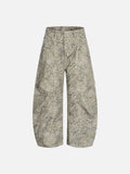 Aelfric Eden Baggy Barrel Leopard Jeans