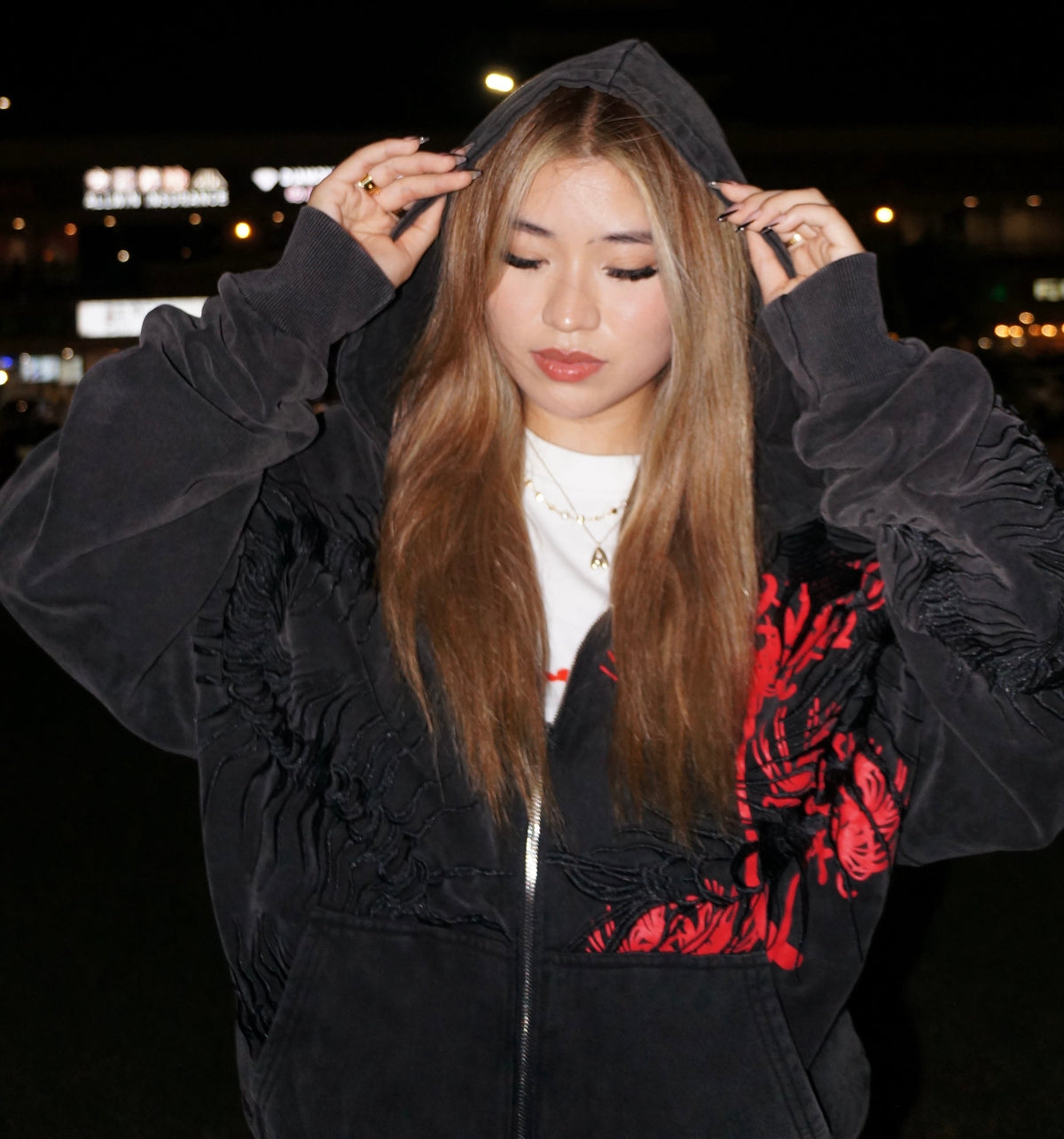 Oversized Centipede Zip Up