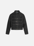 Aelfric Eden Pleated Metal Button Denim Jacket