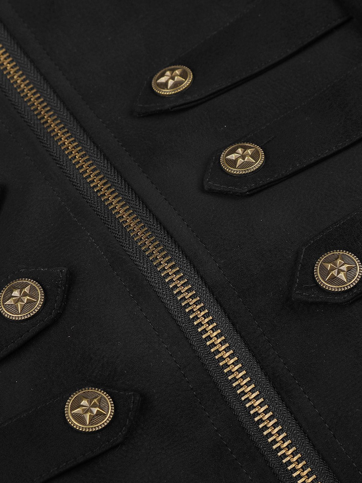 Aelfric Eden Faux Leather Napoleon Jacket