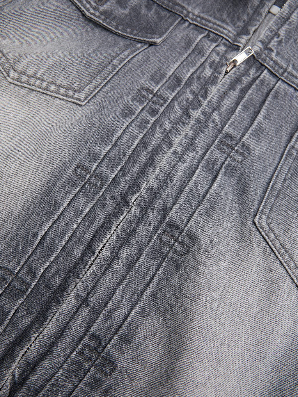 Aelfric Eden Washed Texture Denim Jacket