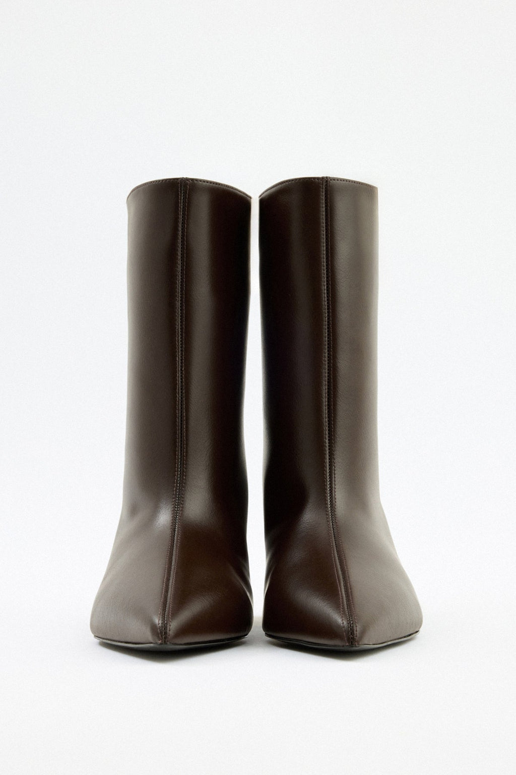 Aria Leather Ankle boots - Dark Brown