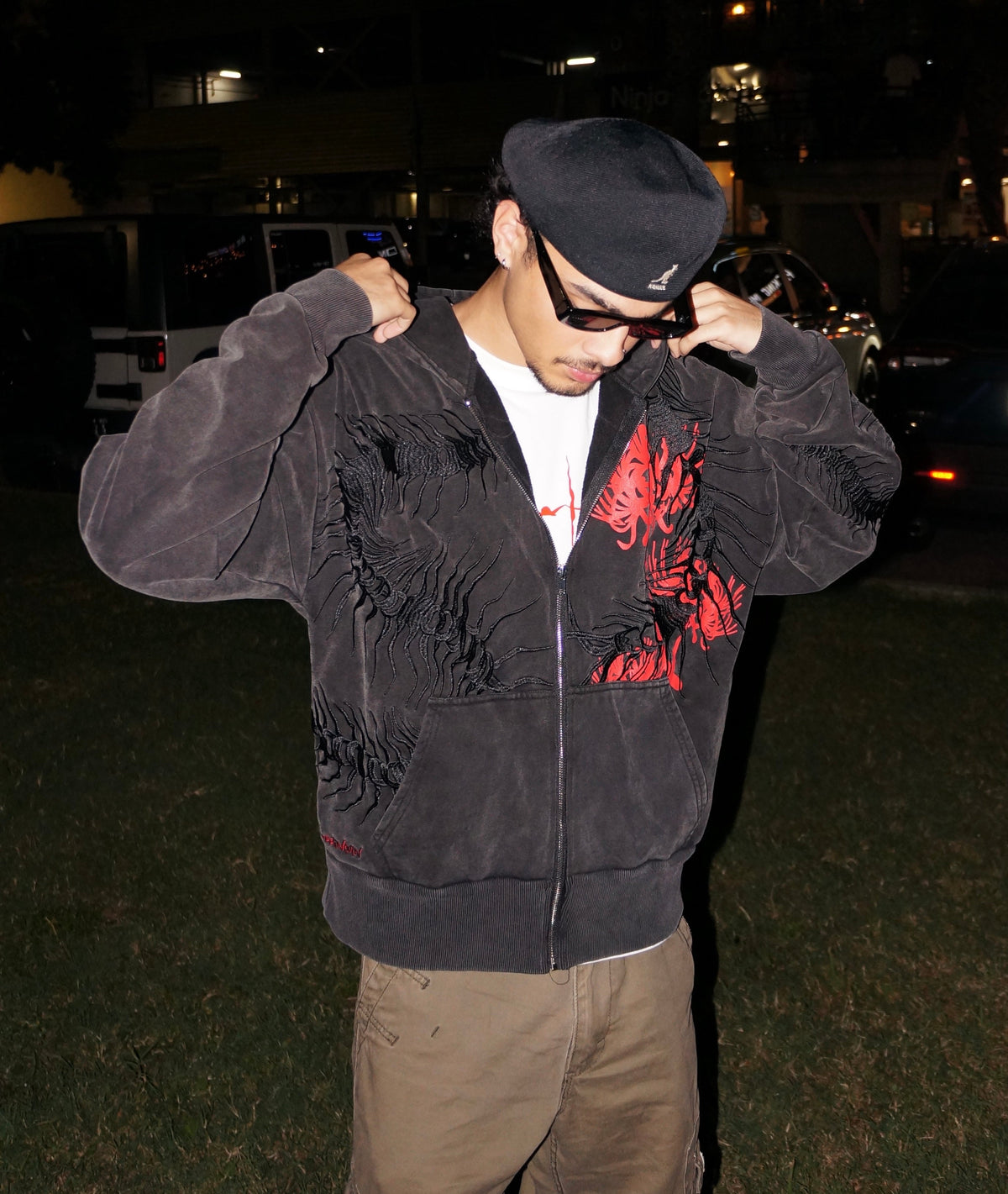 Oversized Centipede Zip Up