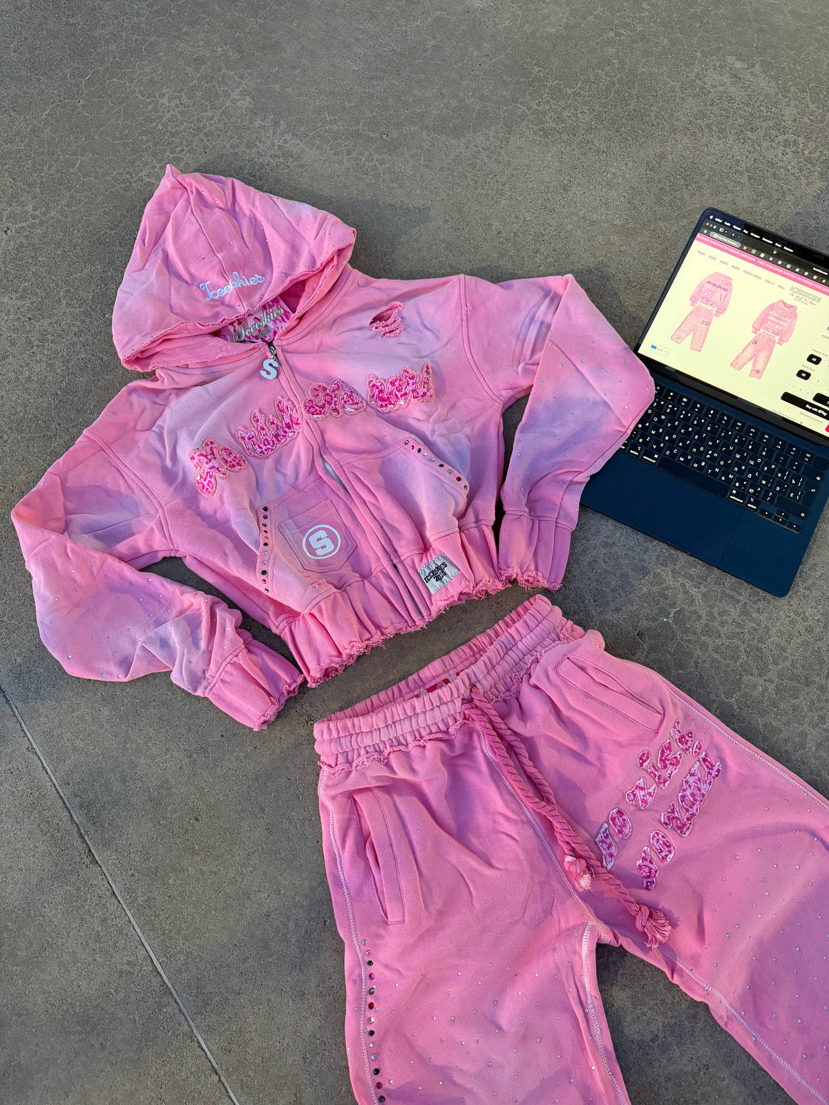 Baby Pink Tracksuit
